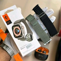 Most Awaited Budget Combo | T900 Ultra Smartwatch, Ultra Pods 3 Tws, Linkbits 5w Portable Speaker With Spigen Cloth Strap