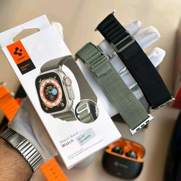 Most Awaited Budget Combo | T900 Ultra Smartwatch, Ultra Pods 3 Tws, Linkbits 5w Portable Speaker With Spigen Cloth Strap