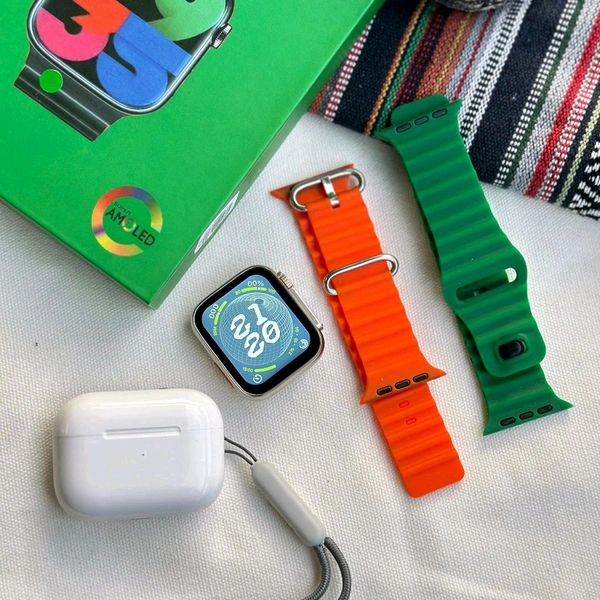 Most Awaited Gift Box Box | Series 8 Ultra 45 MM With 2 Straps And Wireless Earbud