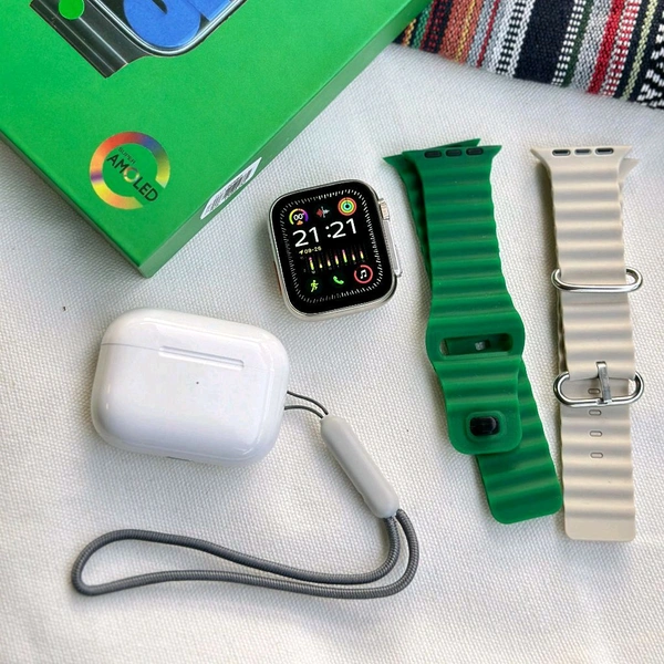 Most Awaited Gift Box Box | Series 8 Ultra 45 MM With 2 Straps And Wireless Earbud