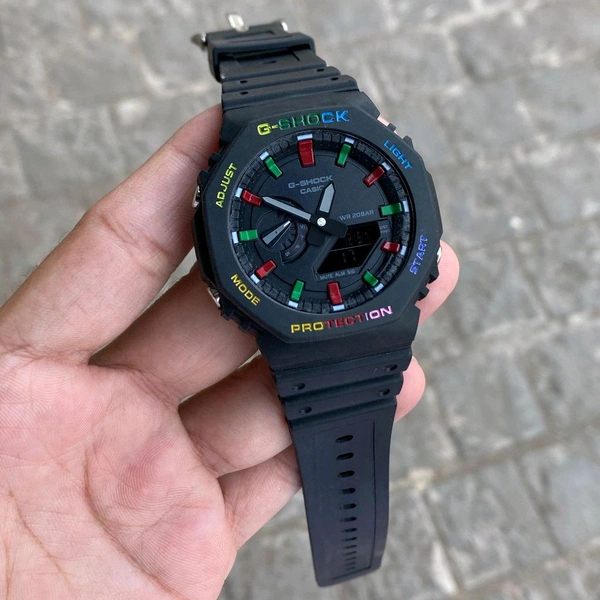 Most Demanded Analog And Digital GA2100 Top Quality Collection AutoLight, World time And Day Chronograph Working