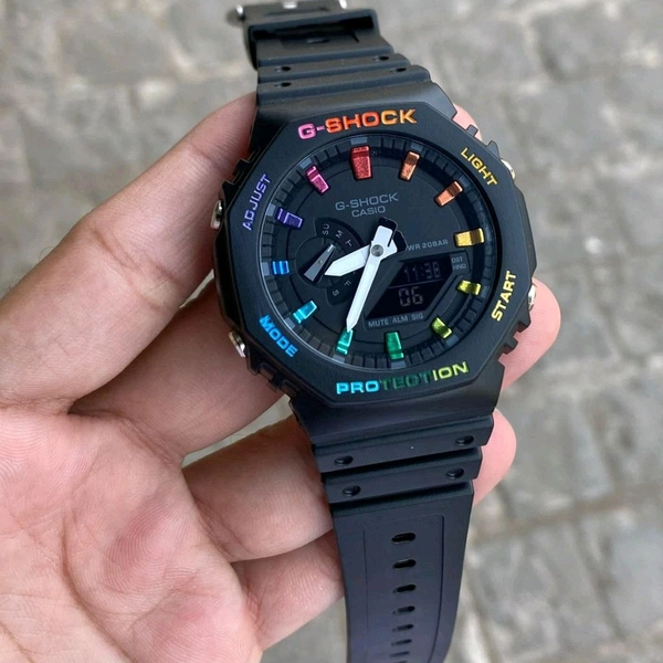 Most Demanded Analog And Digital GA2100 Top Quality Collection AutoLight, World time And Day Chronograph Working