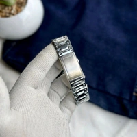 Most Demanded Analog And Digital GM2100 Top Quality With Metal Body | AutoLight, World time And Day Chronograph Working - Silver