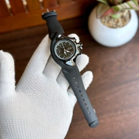 Most Demanded Analog Chronograph Quartz Movement High Quality Watch With High Quality Strap Best Finishing Body & Case - Black