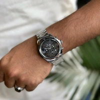 Most Demanded Analog Couturier Chronograph Quartz Movement High Quality Watch With High Quality Strap Best Finishing Body & Case - Silver