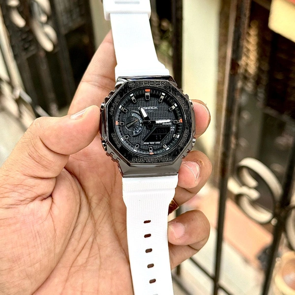 Most Demanded Analog GBM-2100B-7A Working Day Chronograph, AutoLight, World Time For Men