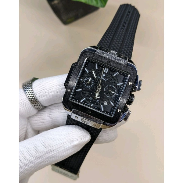 Most Demanded  Analog Quartz Movement Collection With High Quality Strap Best finishing Body & Case - Black