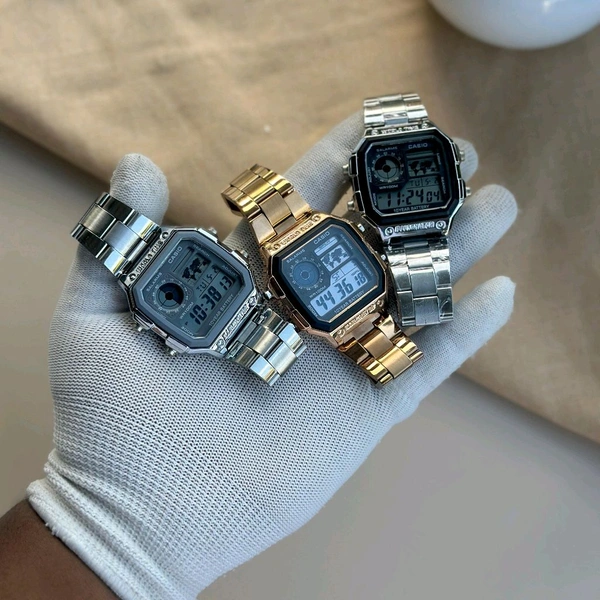 Most Demanded Digital Illuminator Top Quality Watch With High Quality Strap Best Finishing Body & Case - Black