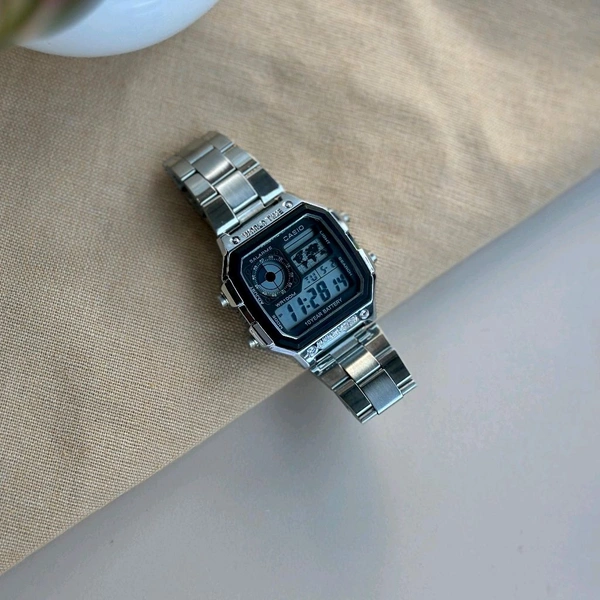 Most Demanded Digital Illuminator Top Quality Watch With High Quality Strap Best Finishing Body & Case - Black