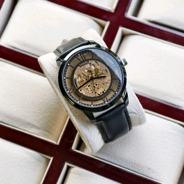 Most Demanded Foshel Analog Quartz Movement Watch With High Quality Strap Best finishing Body & Case