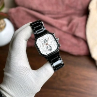 Most Demanded Rick Analog Quartz Movement Collection With High Quality Strap Best finishing Body & Case - White