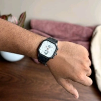 Most Demanded Rick Analog Quartz Movement Collection With High Quality Strap Best finishing Body & Case - White