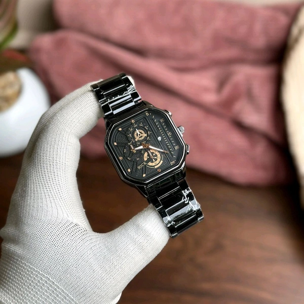 Most Demanded Rick Analog Quartz Movement Collection With High Quality Strap Best finishing Body & Case - Black