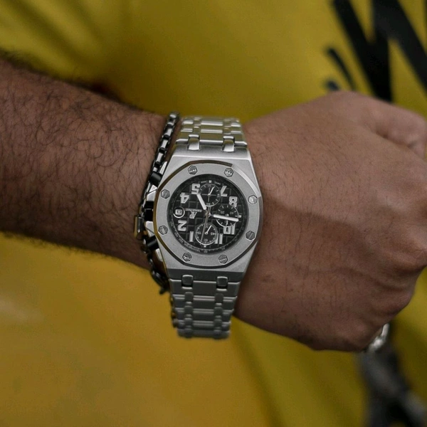 Most Demanded Royal Oak Chronograph Premium Collection With High Quality Strap Best Finishing Body & Case - STAP1