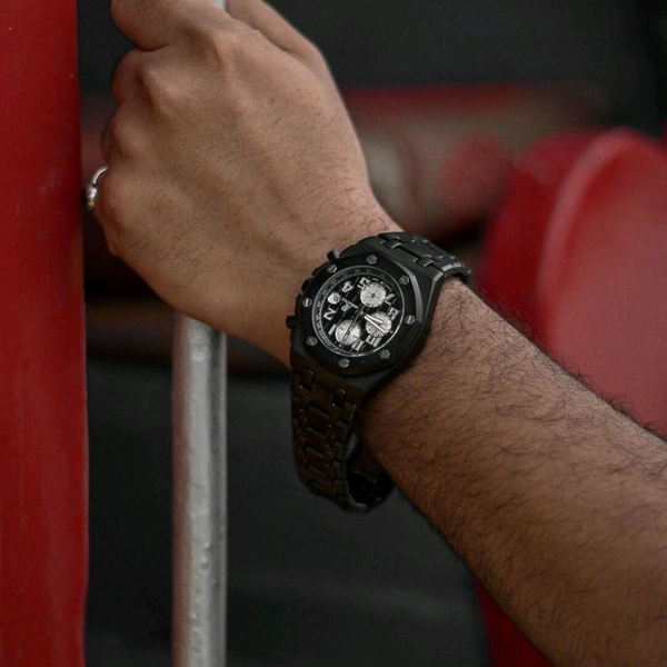 Most Demanded Royal Oak Chronograph Premium Collection With High Quality Strap Best Finishing Body & Case - STAP3