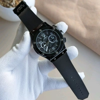 Most Demanded Trending Dial Analog Watch | Analog Quartz Movement Watch With High Quality Strap Best Finishing Body & Case - Black