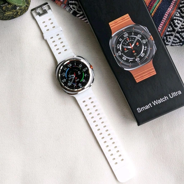 Most Demanding Ultra Budget Model, Watch 7 Ultra Smartwatch, Always On Display, On/Off Logo - White
