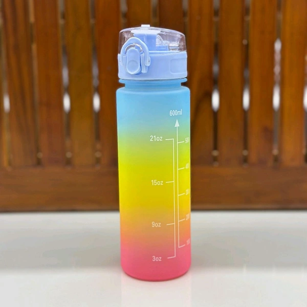 Motivational Water Bottle Set of 3 Pcs Time Marker with Straw, Unbreakable Leakproof BPA free Non-toxic Sipper Bottle for Office, Sports, Gym, School