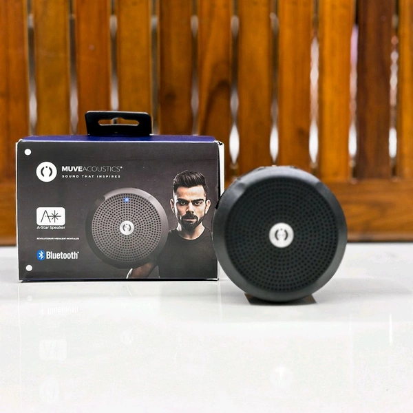 MuveAcoustics A-Star MA-2100SB 6 Watt Wireless Bluetooth Outdoor Speaker (Steel Black)