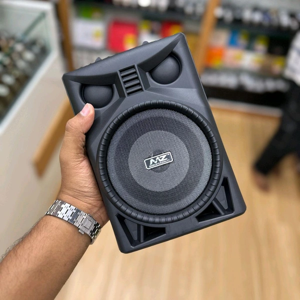 MZ M301 (PORTABLE KAROAKE SPEAKER) Dynamic Thunder Sound With Karaoke Mic 10 W Bluetooth Party Speaker (Multicolor, Stereo Channel) - Black