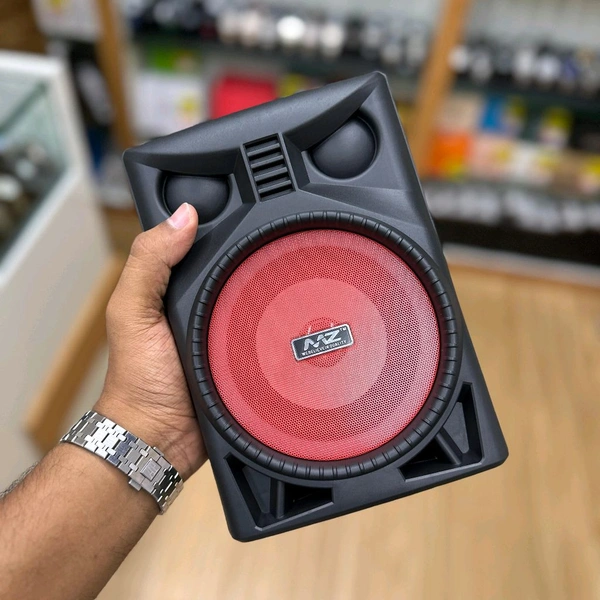 MZ M301 (PORTABLE KAROAKE SPEAKER) Dynamic Thunder Sound With Karaoke Mic 10 W Bluetooth Party Speaker (Multicolor, Stereo Channel) - Red