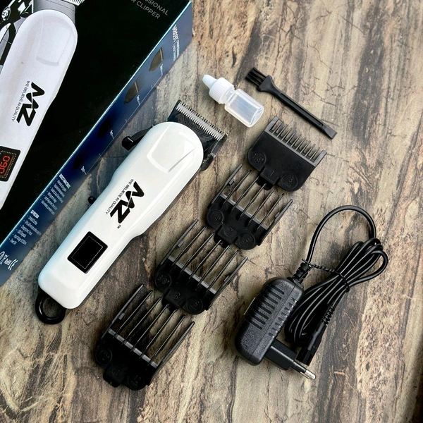 MZ M809T (PROFESSIONAL HAIR TRIMMER) 2000 mAh Battery with LCD Battery Display Trimmer 240 min Runtime 4 Length Settings