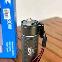 MZ M986 (CAR EMERGENCY LIGHT) 3 Modes with Hammer and Seatbelt cutter Zoomable Torch (Silver, 13.2 cm, Rechargeable)