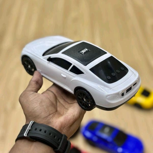 MZ S659 Portable Bluetooth Speaker Dynamic Thunder Sound Light Bluetooth Speaker Multicolor, Stereo Channel - White