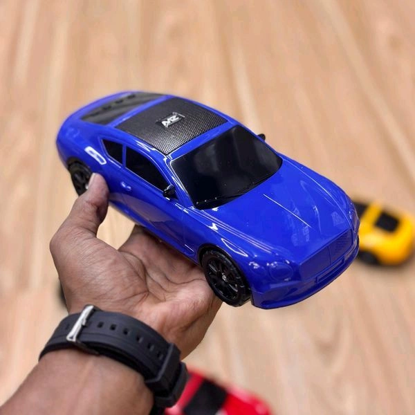 MZ S659 Portable Bluetooth Speaker Dynamic Thunder Sound Light Bluetooth Speaker Multicolor, Stereo Channel - Blue