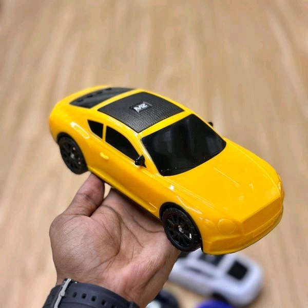 MZ S659 Portable Bluetooth Speaker Dynamic Thunder Sound Light Bluetooth Speaker Multicolor, Stereo Channel - Yellow