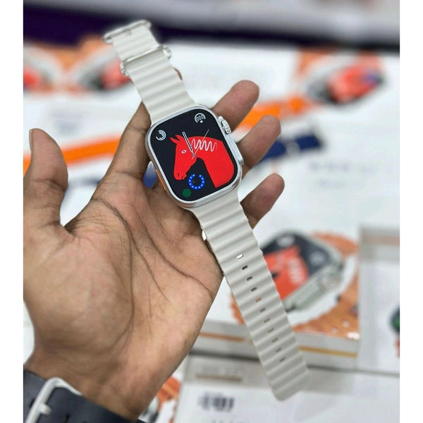 New Best Budget Ultra Smartwatch, Ws9 Ultra Premium Quality Smartwatch With Gps Support, Google Assistant, Calculator, Game, Minimise Option - Gray