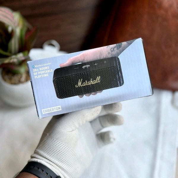 New Emberton 1:1 High End Quality Bluetooth Speaker | HD Code Range Upto 10MTRS | Dolby Sound Enhance Engine + LossLess Audio Connect - Black