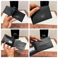 New High Quality Black Wallet With Brand Box, Card