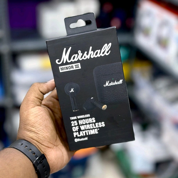 New Minor III-True Wireless High quality model, Original Box Packing, Bluetooth Version 5.3 With Type-C Charging - Black