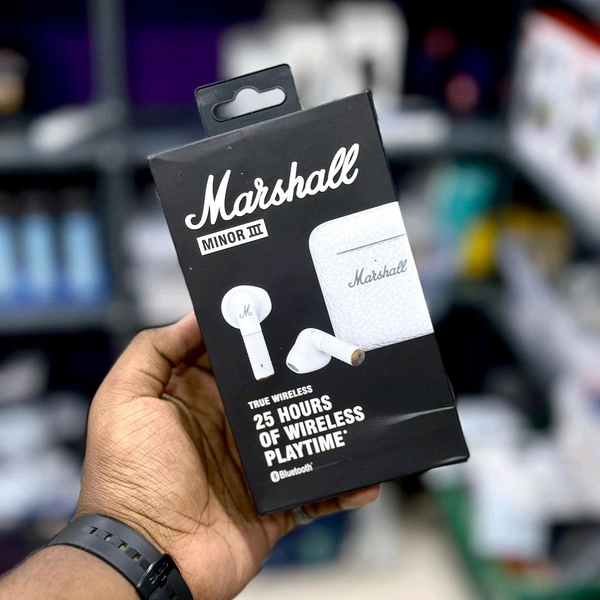 New Minor III-True Wireless High quality model, Original Box Packing, Bluetooth Version 5.3 With Type-C Charging - White