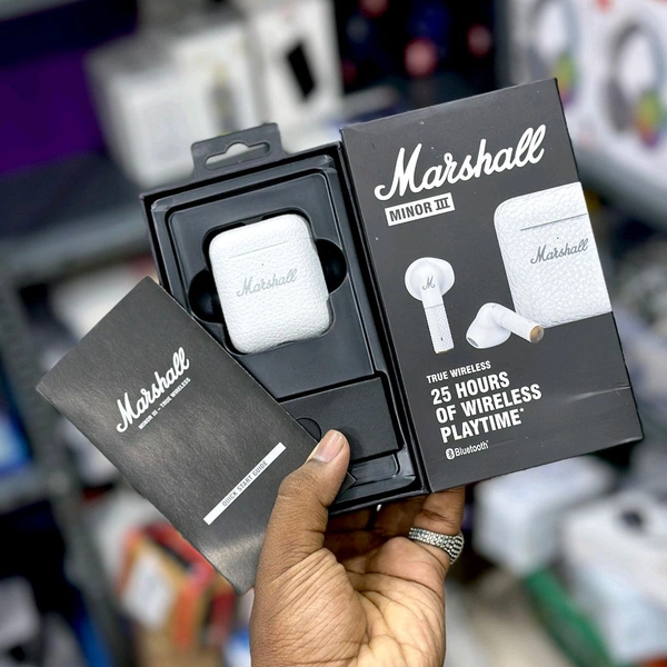 New Minor III-True Wireless High quality model, Original Box Packing, Bluetooth Version 5.3 With Type-C Charging - White