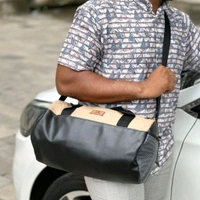 New Retro Small Round Bucket Bag Men And Women Casual Trend Single Backpack Pu Leather Shoulder Messenger Bag