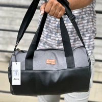 New Retro Small Round Bucket Bag Men And Women Casual Trend Single Backpack Pu Leather Shoulder Messenger Bag