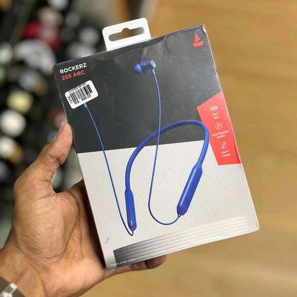 Original boAt Rockerz 255 Arc with ENx Technology and upto 30 Hours Playback Bluetooth Gaming Headset (In the Ear)