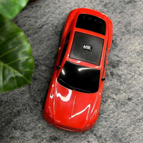 Original MZ S659 Portable Bluetooth Speaker Dynamic Thunder Sound Light Bluetooth Speaker Multicolor, Stereo Channel - Red