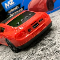 Original MZ S659 Portable Bluetooth Speaker Dynamic Thunder Sound Light Bluetooth Speaker Multicolor, Stereo Channel - Red