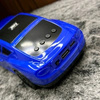 Original MZ S659 Portable Bluetooth Speaker Dynamic Thunder Sound Light Bluetooth Speaker Multicolor, Stereo Channel - Blue