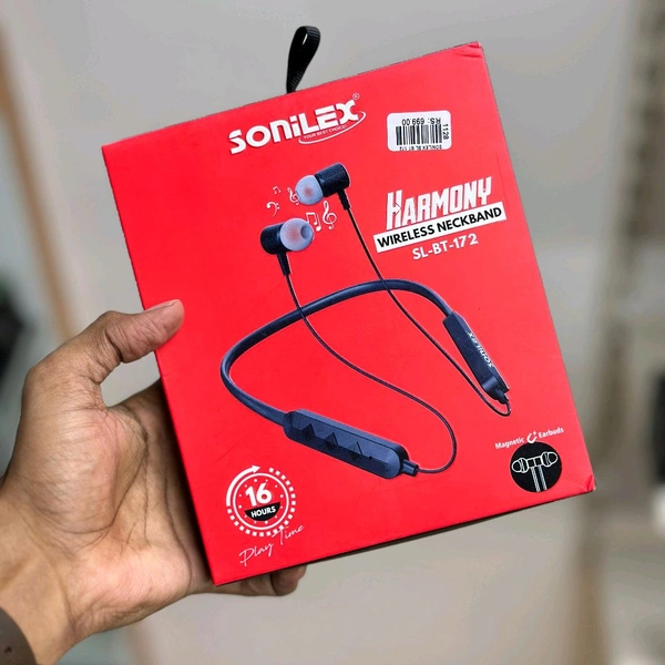 Original Sonilex Enterprise SL-BT-172 Wireless Neckband Good Sounds Quality Neckband