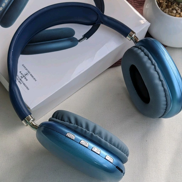 P9 Wireless Budget Best Quality Headphone With Mic | Best Sound And Mic Quality - Blue