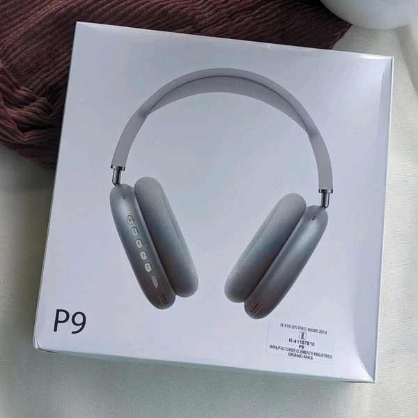 P9 Wireless Budget Best Quality Headphone With Mic | Best Sound And Mic Quality - Gray