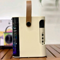 Portable Bluetooth Speaker Dynamic Sound with 2 wireless mics Karaoke 15 W Bluetooth Speaker (Stereo Channel)