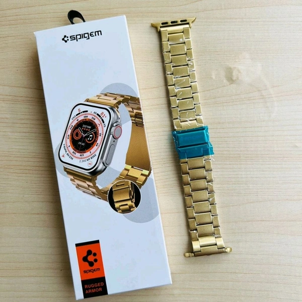 Premium Metal Strap for Apple Watch Series 8 Ultra | 8 | 6 | 5 | 4 (44/45MM) | 3 | 2 - Gold