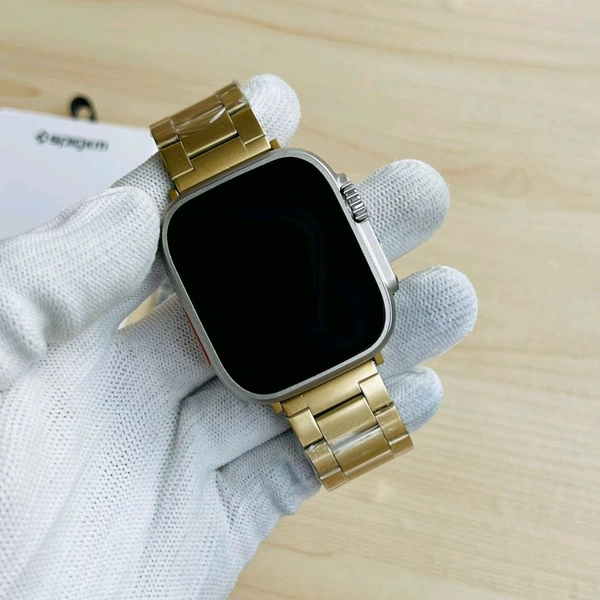 Premium Metal Strap for Apple Watch Series 8 Ultra | 8 | 6 | 5 | 4 (44/45MM) | 3 | 2 - Gold