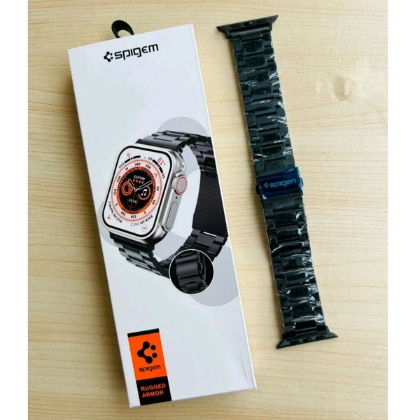 Premium Metal Strap for Apple Watch Series 8 Ultra | 8 | 6 | 5 | 4 (44/45MM) | 3 | 2 - Black