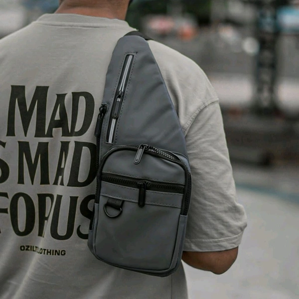 Premium Vintage Arts Bag | Ultra Sporty Messenger Sling Bag For Multipurpose Use - Gray
